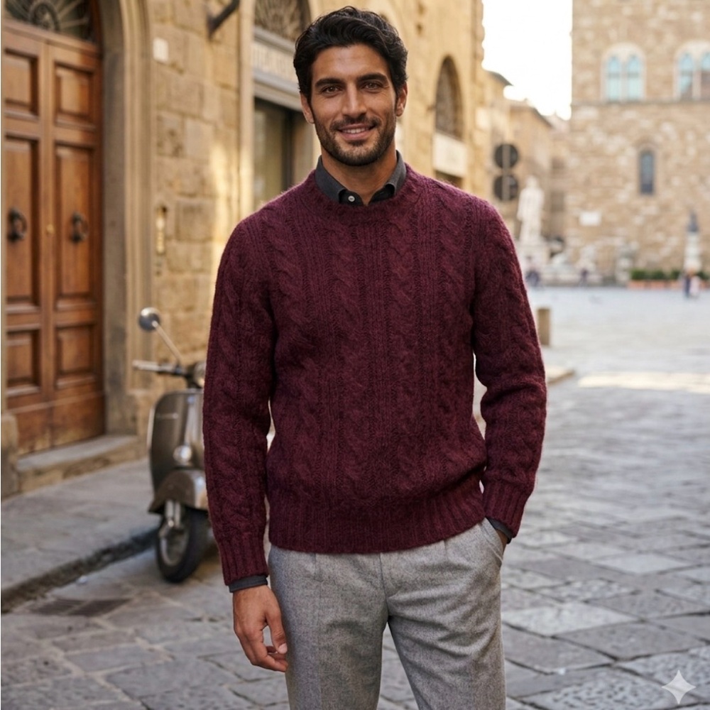 NWT Brunello Cucinelli Men’s Alpaca Sweater